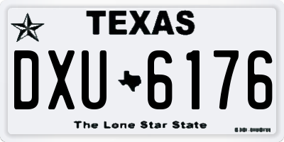 TX license plate DXU6176