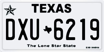 TX license plate DXU6219