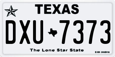 TX license plate DXU7373
