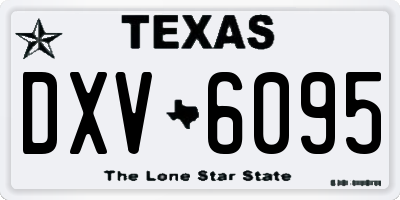 TX license plate DXV6095