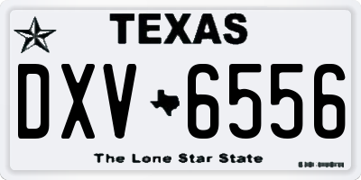 TX license plate DXV6556