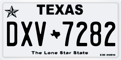 TX license plate DXV7282