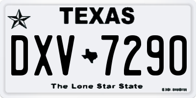 TX license plate DXV7290