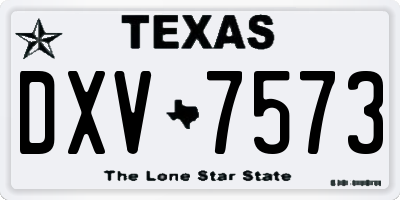 TX license plate DXV7573