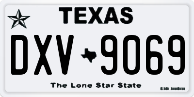 TX license plate DXV9069