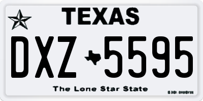 TX license plate DXZ5595