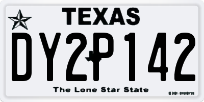 TX license plate DY2P142