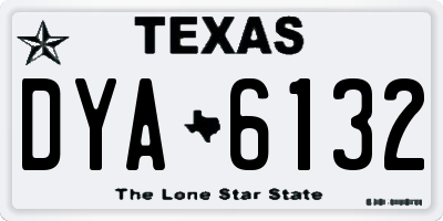 TX license plate DYA6132