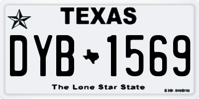 TX license plate DYB1569