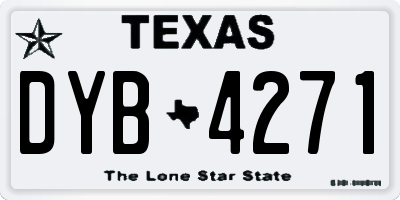 TX license plate DYB4271