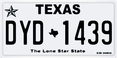 TX license plate DYD1439