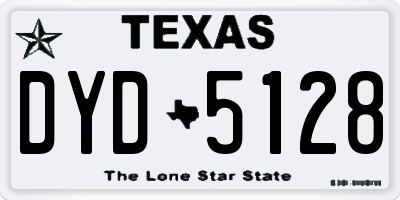TX license plate DYD5128