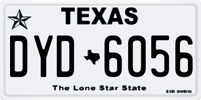 TX license plate DYD6056