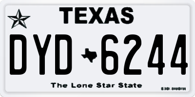 TX license plate DYD6244
