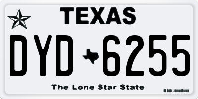 TX license plate DYD6255