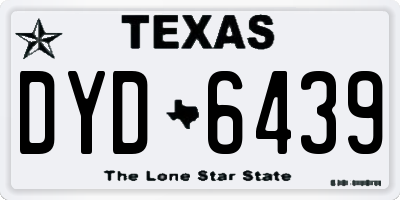 TX license plate DYD6439