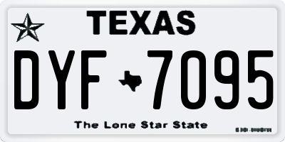TX license plate DYF7095