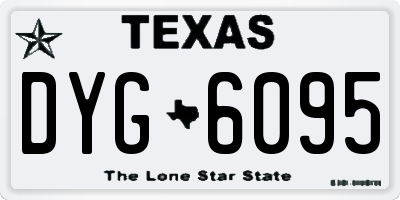 TX license plate DYG6095