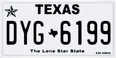 TX license plate DYG6199