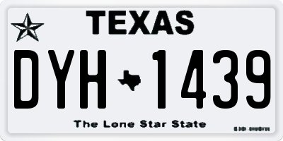 TX license plate DYH1439