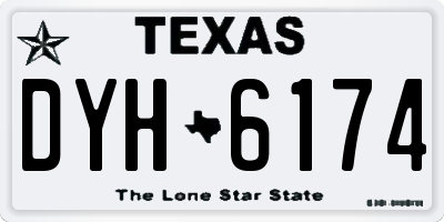 TX license plate DYH6174