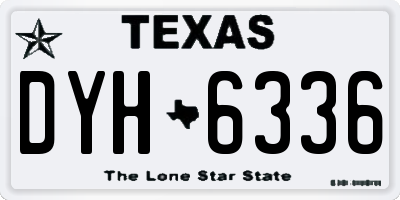 TX license plate DYH6336