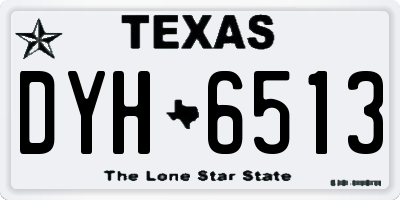 TX license plate DYH6513