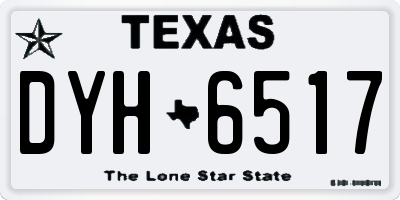 TX license plate DYH6517