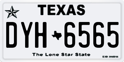 TX license plate DYH6565