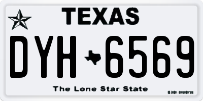 TX license plate DYH6569