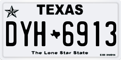 TX license plate DYH6913