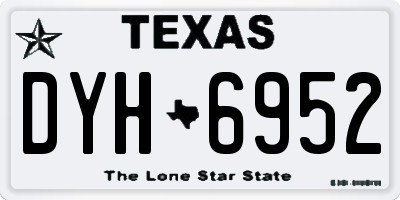 TX license plate DYH6952
