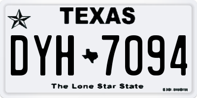 TX license plate DYH7094