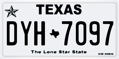 TX license plate DYH7097