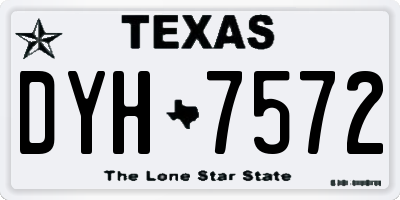 TX license plate DYH7572