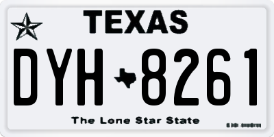 TX license plate DYH8261