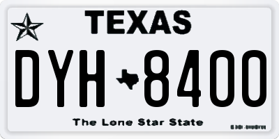TX license plate DYH8400