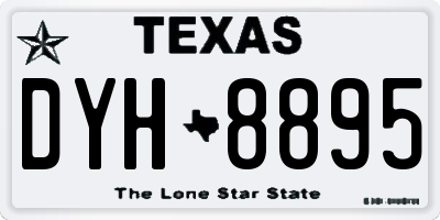 TX license plate DYH8895