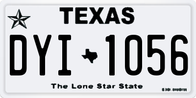 TX license plate DYI1056