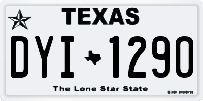TX license plate DYI1290