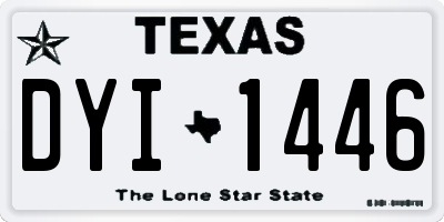 TX license plate DYI1446