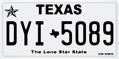 TX license plate DYI5089