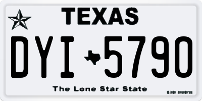 TX license plate DYI5790