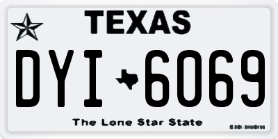 TX license plate DYI6069