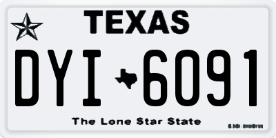 TX license plate DYI6091
