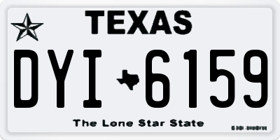 TX license plate DYI6159