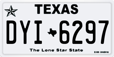 TX license plate DYI6297