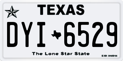 TX license plate DYI6529