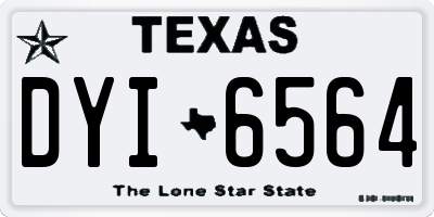 TX license plate DYI6564