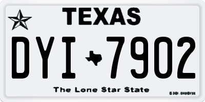 TX license plate DYI7902